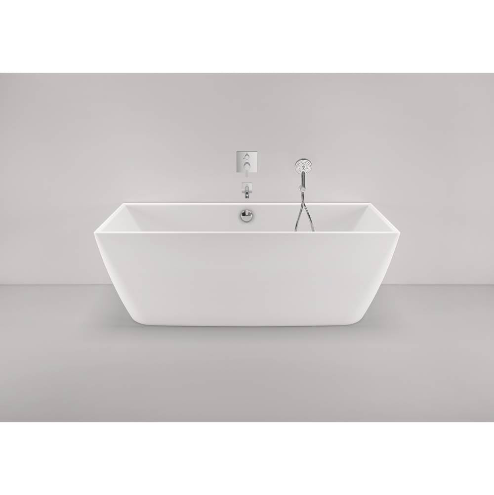 DuraSquare Back-to-Wall Bathtub White