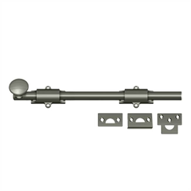 Deltana - 12'' Surface Bolt, HD - Antique Nickel