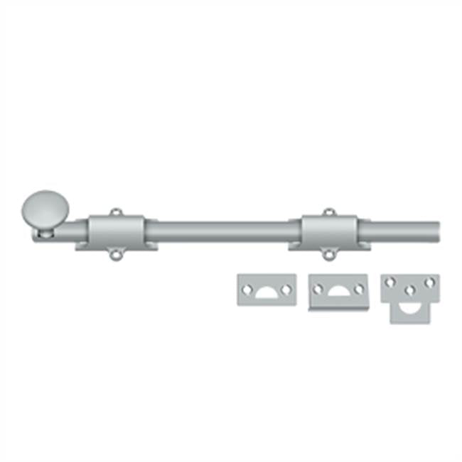 Deltana - 12'' Surface Bolt, HD - Brushed Chrome