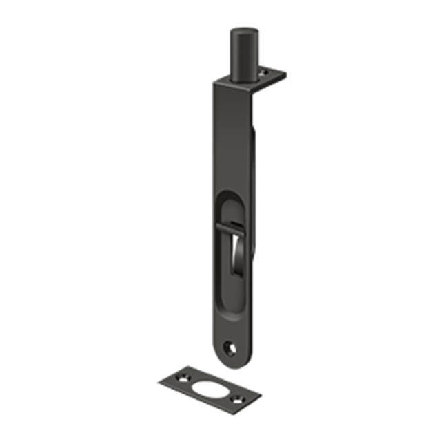 Deltana - 6'' Flush Bolt, HD Round - Oil-rubbed Bronze