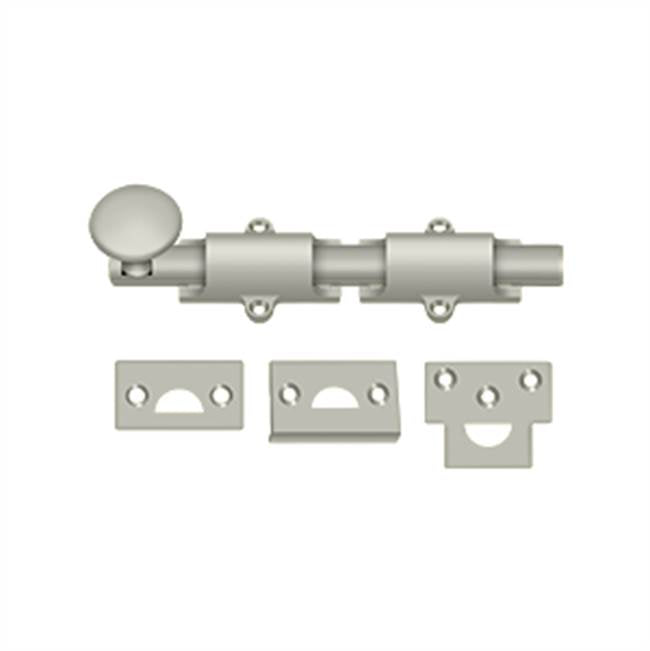 Deltana - 6'' Surface Bolt, HD - Brushed Nickel