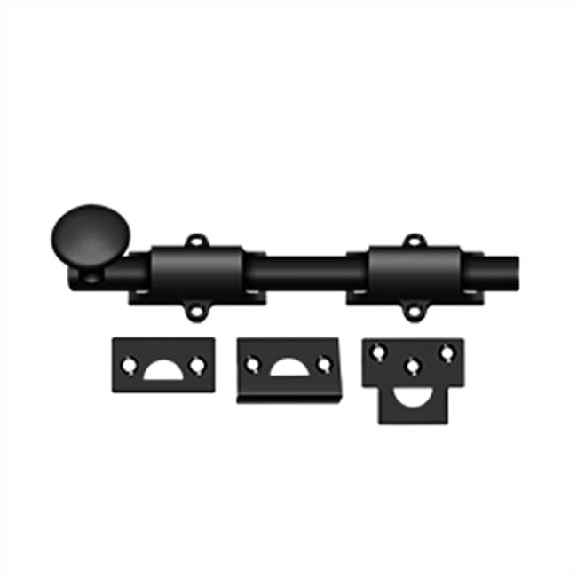 Deltana - 8'' Surface Bolt, HD - Paint Black