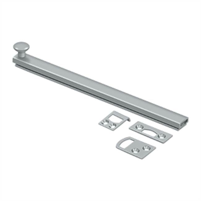 Deltana - 8'' Surface Bolt, Concealed Screw, HD - Brushed Chrome