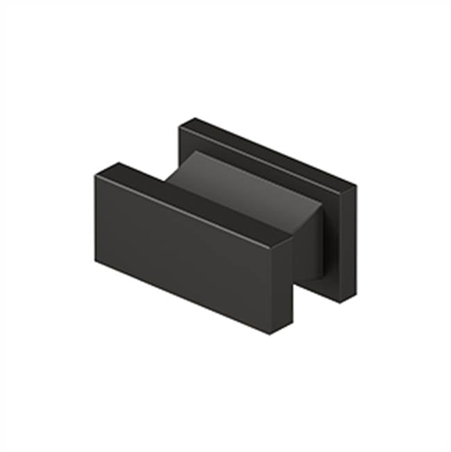 Deltana - Contemporary Knob, Anvil, 3/4'' x 1-1/2'' x 7/8'' - Oil-rubbed Bronze