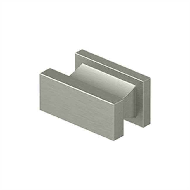 Deltana - Contemporary Knob, Anvil, 3/4'' x 1-1/2'' x 7/8'' - Brushed Nickel