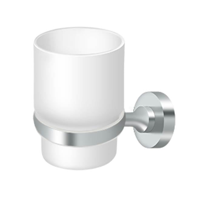 Deltana - Frosted Glass Tumbler Set, BBN Series - Polished Chrome