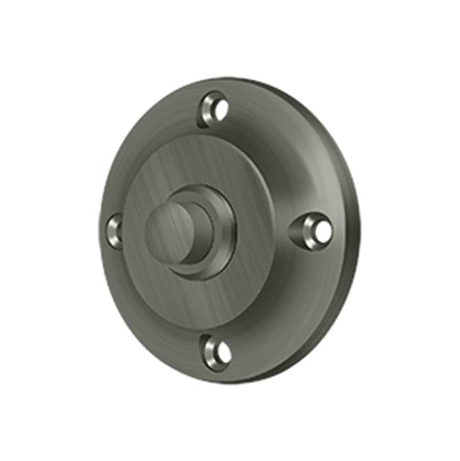 Deltana - Bell Button, Round Contemporary - Antique Nickel