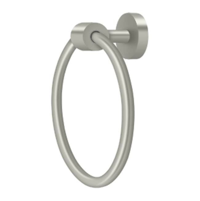 Deltana - 6-1/2'' Towel Ring BBS Series - Brushed Nickel