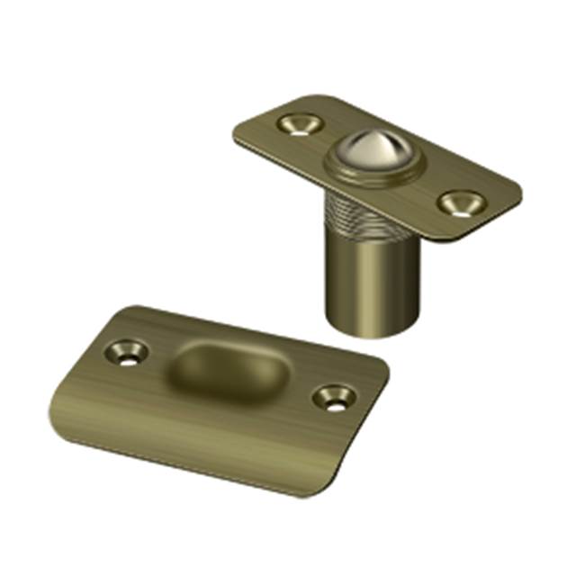 Deltana - Ball Catch, Round Corners - Antique Brass