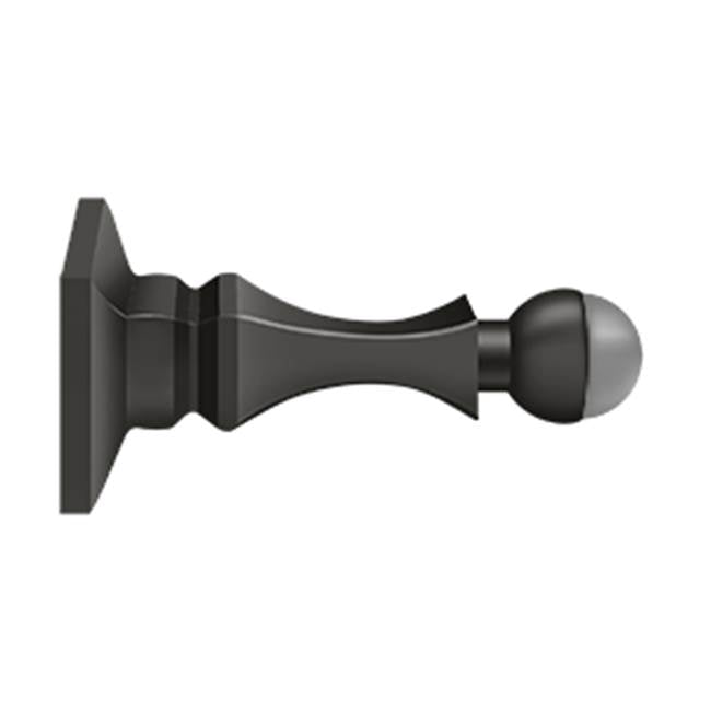 Deltana - 3-1/2'' Baseboard Door Bumper, HD, Solid Brass - Oil-rubbed Bronze