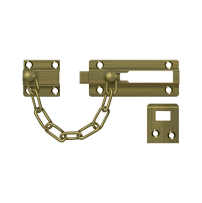 Deltana - Door Guard, Chain / Doorbolt - Antique Brass