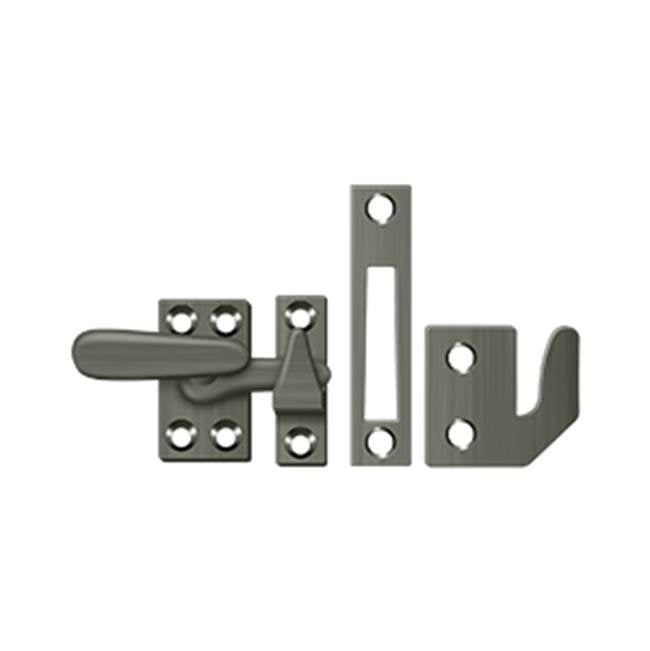 Deltana - Window Lock, Casement Fastener, Small - Antique Nickel
