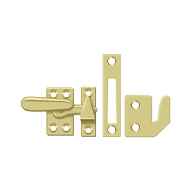 Deltana - Window Lock, Casement Fastener, Small - Polished Brass
