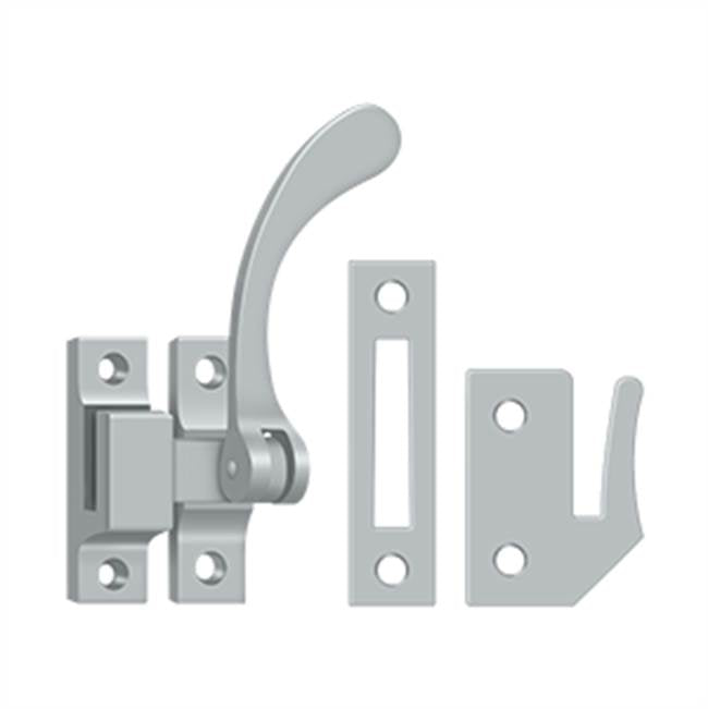 Deltana - Window Lock, Casement Fastener, Reversible, 4-1/2'' - Brushed Chrome