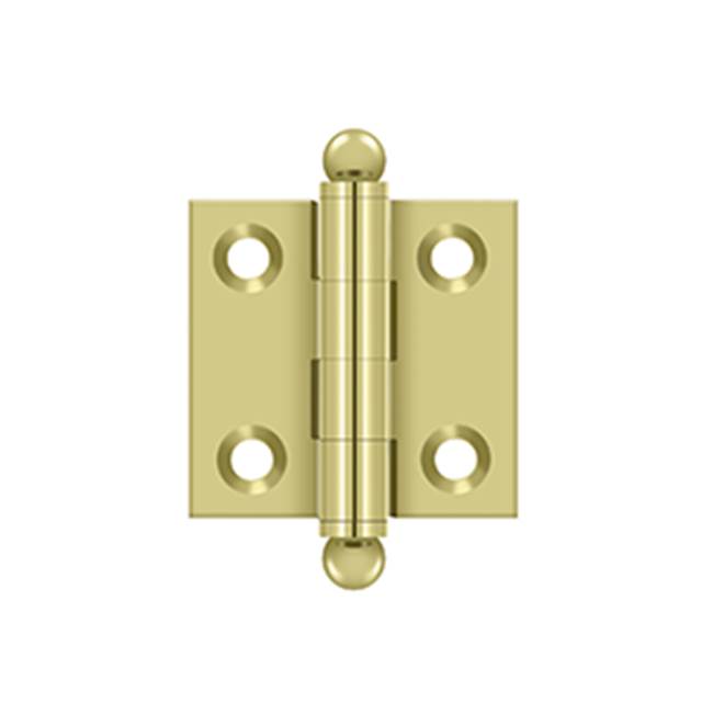 Deltana - 1-1/2'' x 1-1/2'' Hinge, w/ Ball Tips - Polished Brass