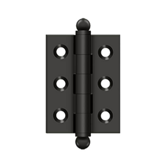 Deltana - 2'' x 1-1/2'' Hinge, w/ Ball Tips - Oil-rubbed Bronze