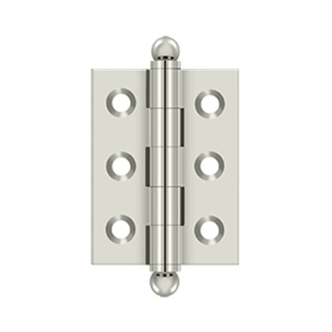 Deltana - 2'' x 1-1/2'' Hinge, w/ Ball Tips - Polished Nickel