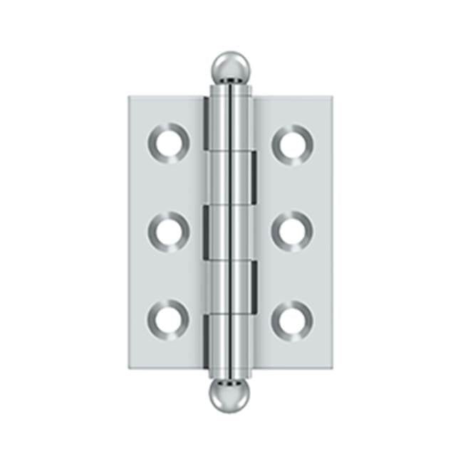 Deltana - 2'' x 1-1/2'' Hinge, w/ Ball Tips - Polished Chrome