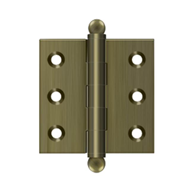 Deltana - 2'' x 2'' Hinge, w/ Ball Tips - Antique Brass