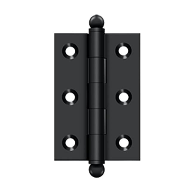Deltana - 2-1/2'' x 1-11/16'' Hinge, w/ Ball Tips - Paint Black