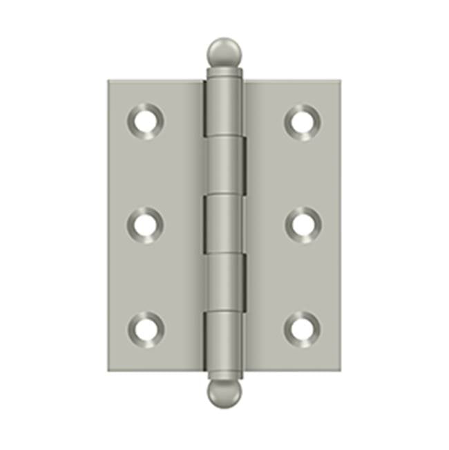 Deltana - 2-1/2'' x 2'' Hinge, w/ Ball Tips - Brushed Nickel