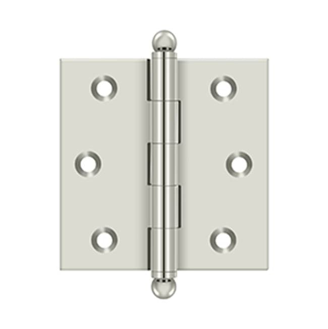 Deltana - 2-1/2'' x 2-1/2'' Hinge, w/ Ball Tips - Polished Nickel