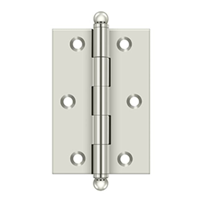 Deltana - 3'' x 2'' Hinge, w/ Ball Tips - Polished Nickel