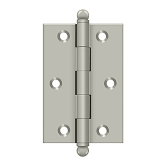 Deltana - 3'' x 2'' Hinge, w/ Ball Tips - Brushed Nickel