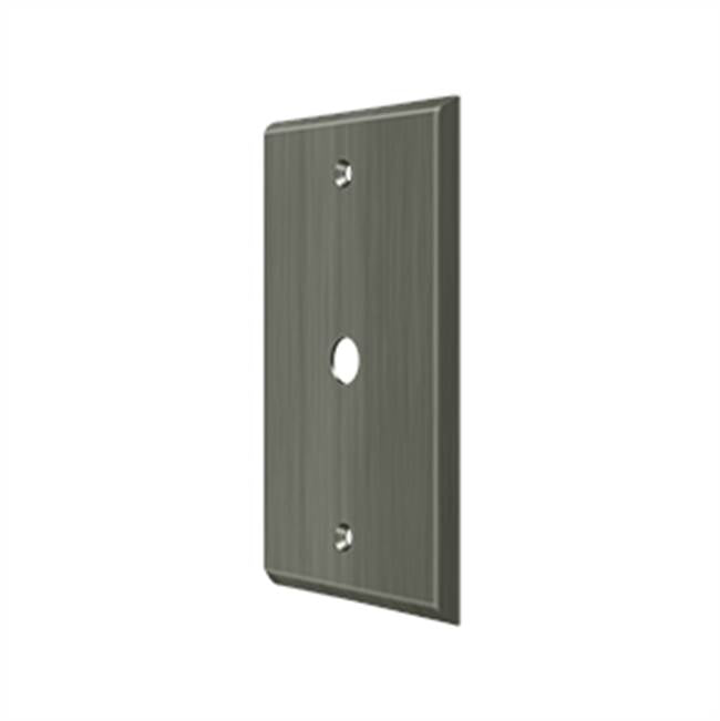Deltana - Switch Plate, Cable Cover Plate - Antique Nickel