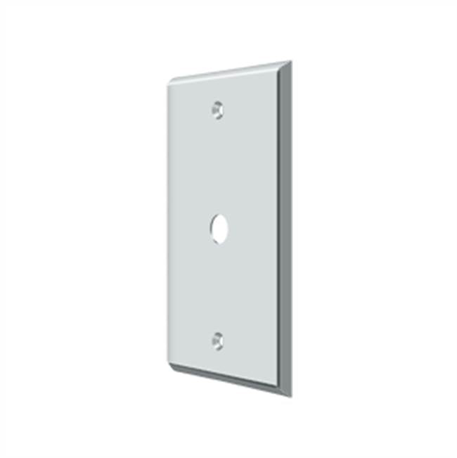 Deltana - Switch Plate, Cable Cover Plate - Polished Chrome