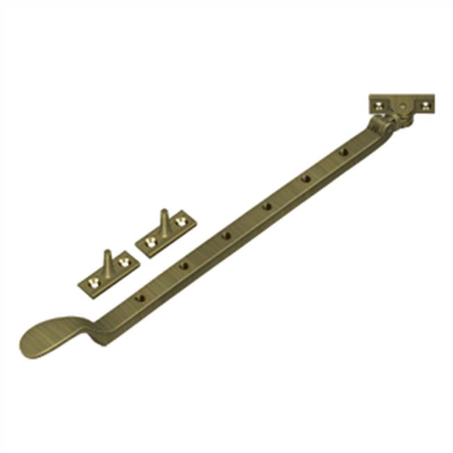 Deltana - 13'' Colonial Casement Stay Adjuster - Antique Brass
