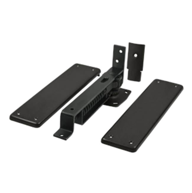 Deltana - Spring Hinge, Double Action w/ Solid Brass Cover Plates - Oil-rubbed Bronze