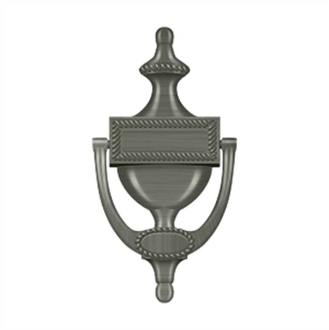 Deltana - Door Knocker, Victorian Rope - Antique Nickel