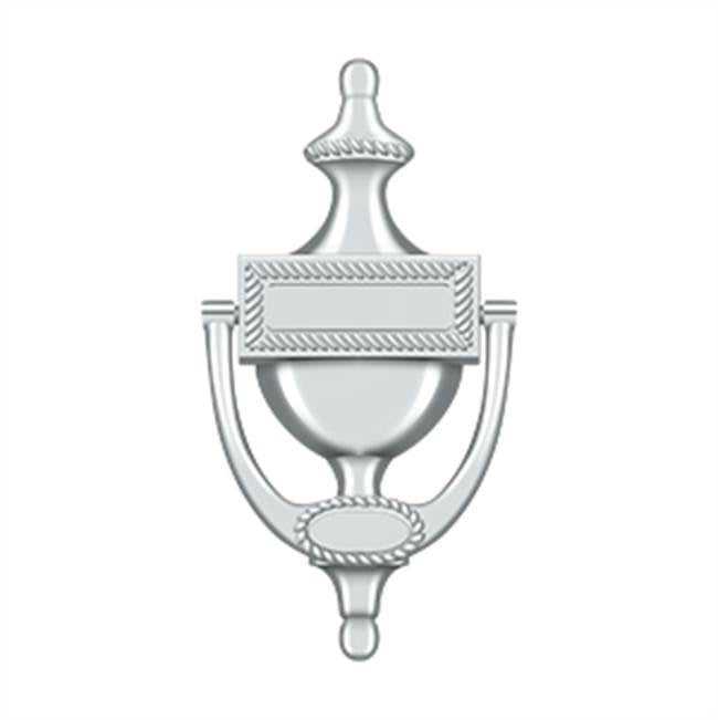 Deltana - Door Knocker, Victorian Rope - Polished Chrome