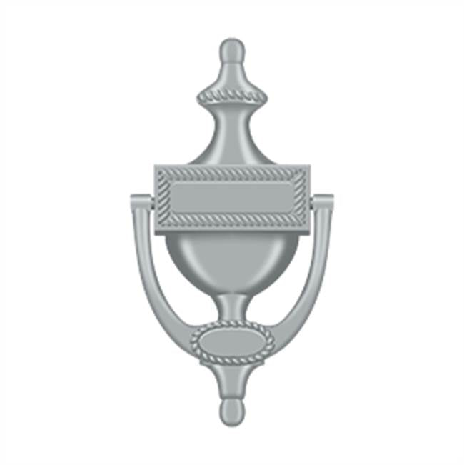 Deltana - Door Knocker, Victorian Rope - Brushed Chrome