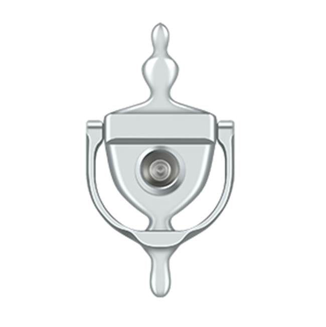 Deltana - Door Knocker-Viewer - Polished Chrome