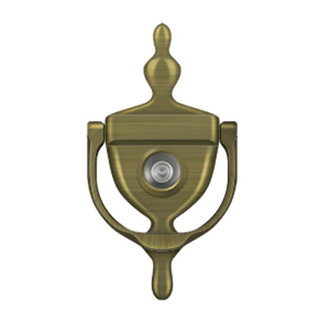 Deltana - Door Knocker-Viewer - Antique Brass