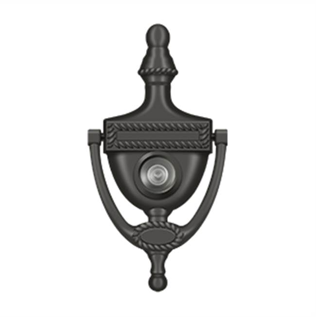 Deltana - Door Knocker-Viewer, Victorian Rope - Oil-rubbed Bronze