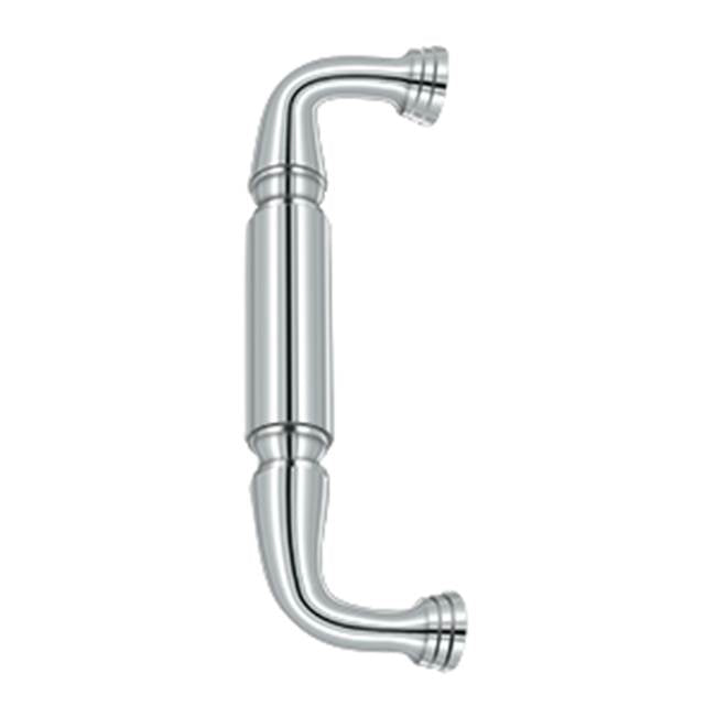 Deltana - Door Pull without Rosette, 8'' - Polished Chrome