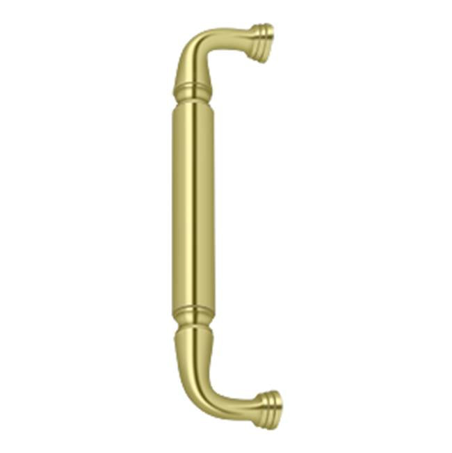 Deltana - Door Pull without Rosette, 10'' - Polished Brass