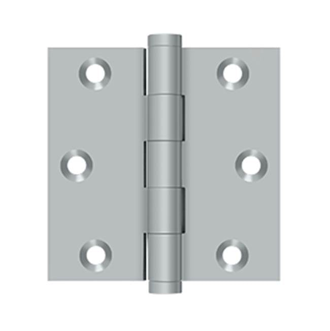 Deltana - 3'' x 3'' Square Hinge - Brushed Chrome