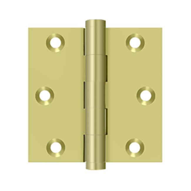 Deltana - 3'' x 3'' Square Hinge - Polished Brass