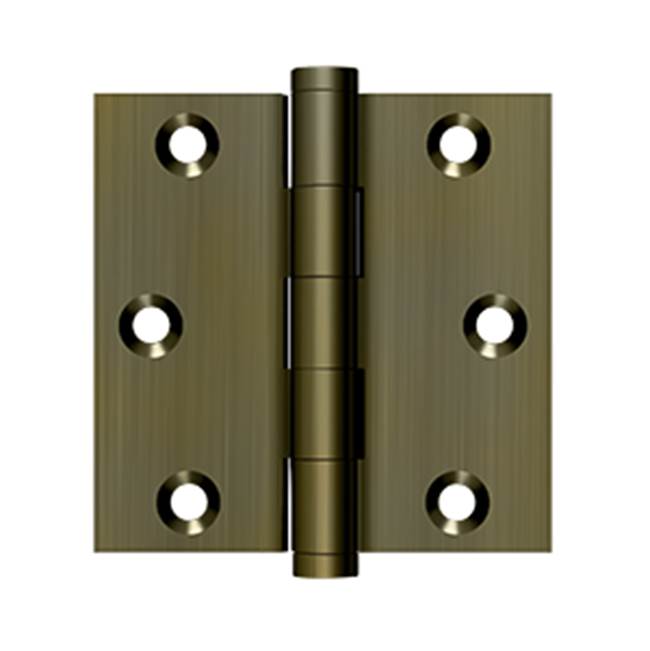Deltana - 3'' x 3'' Square Hinge - Antique Brass