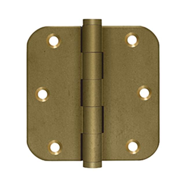 Deltana - 3-1/2'' x 3-1/2'' x 5/8'' Radius Hinges - Bronze Medium