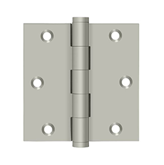 Deltana - 3-1/2'' x 3-1/2'' Square Hinge, Residential - Brushed Nickel