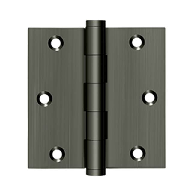 Deltana - 3-1/2'' x 3-1/2'' Square Hinge, Residential - Antique Nickel