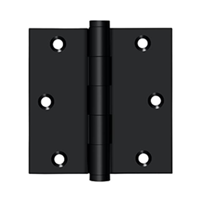 Deltana - 3-1/2'' x 3-1/2'' Square Hinge - Paint Black