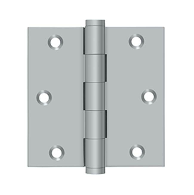 Deltana - 3-1/2'' x 3-1/2'' Square Hinge - Brushed Chrome