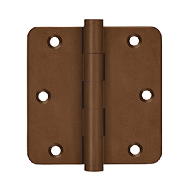 Deltana - 3-1/2'' x 3-1/2'' x 1/4'' Radius Hinges - Bronze Rust