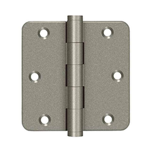 Deltana - 3-1/2'' x 3-1/2'' x 1/4'' Radius Hinges - White Light
